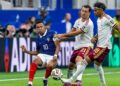 Mbappé, Oyarzabal y Lamine Yamal durante el partido del Mundial entre Francia y España el 14 de julio de 2026 en Dallas.