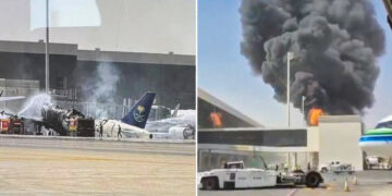 Hutíes impactan un avión en el aeropuerto de la capital de Arabia Saudita